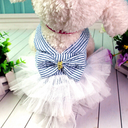 Dog Pet Sweater Stripe Print Small Medium Size 2