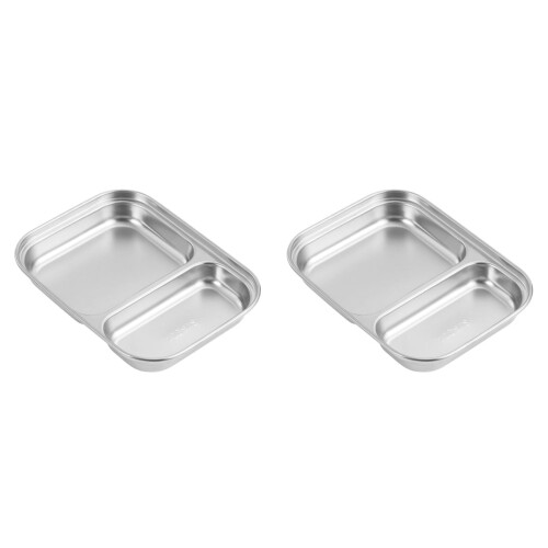 Matlåda med fack för barn och vuxna, 2-pack