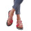 Women's woven thong gladiator sandals red 4