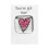 Fused Resin Heart Pocket Token Handmade Keepsake Gift 1