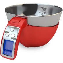 Fradel digital kitchen scale with bowl 11 lb stainless
