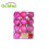 Plastic Christmas Balls Rose Red 1.18 inch 24 pcs 1