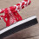 Women's woven thong gladiator sandals red 8
