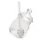 Tarro de miel de cristal transparente con tapa, 350 ml. 1