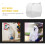 White Parrot Bathing Tub Hanging Design 2-Pack 8