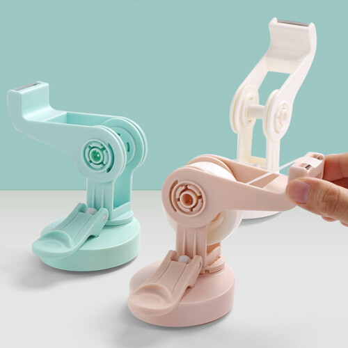 Suction Cup Tape Dispenser Pink Rotating Adjustable 2