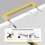 Gold Cabinet Pulls and Knobs 5 Pack 3.75 Inch Spacing 5