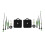 4pcs Luminous Quartz Clock Spindle Movement Mechanism Repair Tool Kit 3