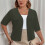 Women's Oversized Solid Cardigan Kimono Style Lightweight 3