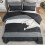King Size Comforter Set Black White Grey 3-Piece 3