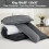 King Size Comforter Set Black White Grey 3-Piece 8