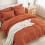 Burnt Orange Comforter Set Full Size 7-Piece 2