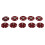 Metal Sew-on Press Studs Snap Fasteners 25mm Red 5 Sets 2