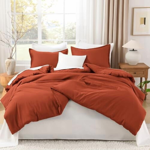 Comforter Set Burnt Orange Twin Twin XL 2