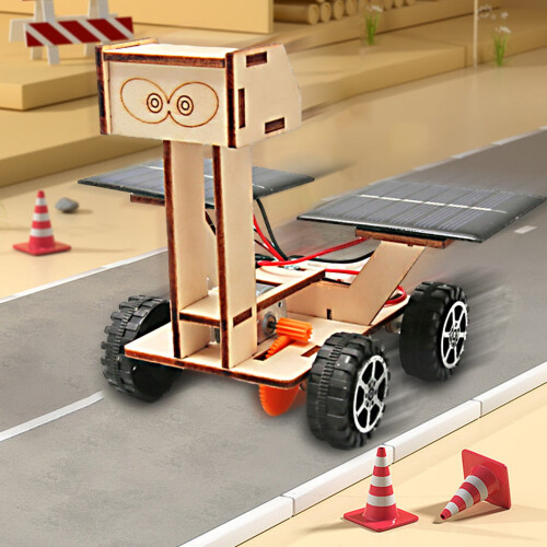 Solar-Powered Mars Rover DIY Science Kit Wooden 1 Piece 2
