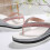 Pink women's rhinestone wedge sandals open-toe platform 7