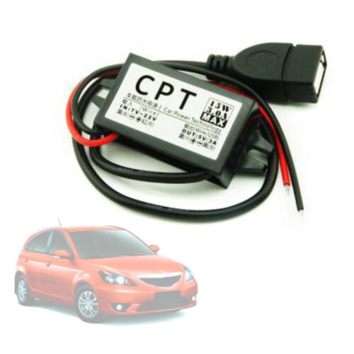 DC Converter 12V to 5V 3A Single/Double USB Buck Regulator 1