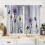 Purple Daisy Kitchen Curtains 27.5x39 in 2-Panel Rod Pocket 2