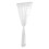 Sheer Curtain Polyester Bright Color White 1 Pair 2