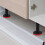 Gambe di supporto per mobili in nylon nero regolabili (2 pezzi) 3