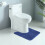 Tapete de Banho Azul Antiderrapante Absorvente em Formato de U 1020 polegadas 3