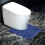 Tapete de Banho Azul Antiderrapante Absorvente em Formato de U 1020 polegadas 4