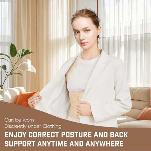 Adjustable Posture Corrector Full Back Support for Men and 1
