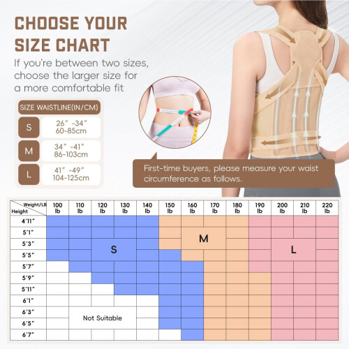 Adjustable Back Brace Posture Corrector for Adults – Full 2