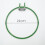 Adjustable Premium Embroidery Hoop Round Green 3