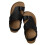 Retro sequined flip flops for girls, soft sole, black, size 5