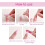 Acrylic Press-on Nails Ballet Style with Star Glitter 24 4