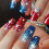 Acrylic Press-on Nails Ballet Style with Star Glitter 24 8