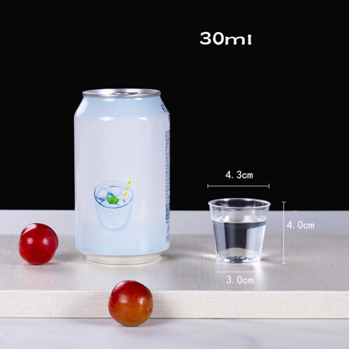 Copos de dose descartáveis transparentes, 30ml, pacote com 100 unidades. 2