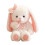Bear Cuddle Pillow Fleece 16 Inch White 2