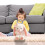 Bear Cuddle Pillow Fleece 16 Inch White 5