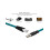 Βιομηχανικό Ethernet με κωδικοποίηση M12X, 8 ακίδων σε RJ45, θωρακισμένο 8