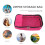 Rosy Rectangular Zipper Luggage Organizer Bag 1 Piece 8