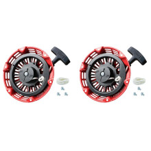 2X Pull Start-Enhet för GX200 GX160 Rekylstarter 5,5 6,5 Hk Motor med Krökt Spärrhake 28400-Z4M-306ZB 27400-Z1