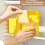 Yellow ABS Cheese Storage Box – Airtight, Stackable, 10.5 4