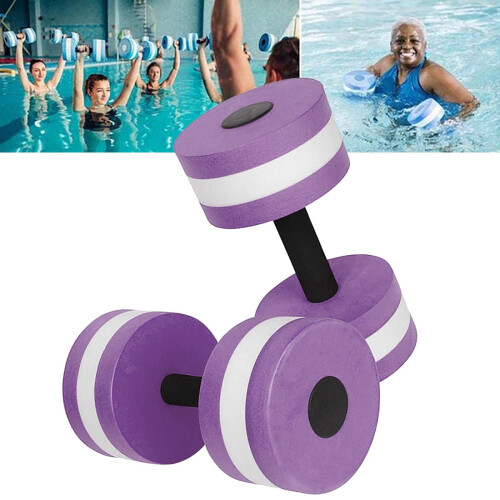 Aquatic Dumbbells Foam Pool Weights 2PCS Blue 2