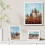 Ensemble de 9 cadres photo 11x14 en bois composite blanc 6