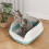 Cat Sandbox Pan Durable Anti-Splashing with Sifting Litter 4