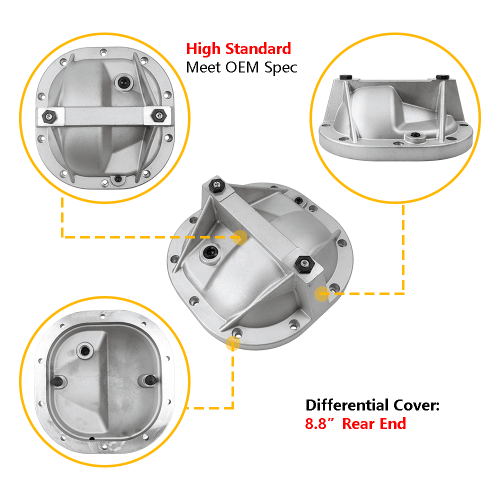 Differential Cover Rear End Girdle System 8.8" with Gasket 2