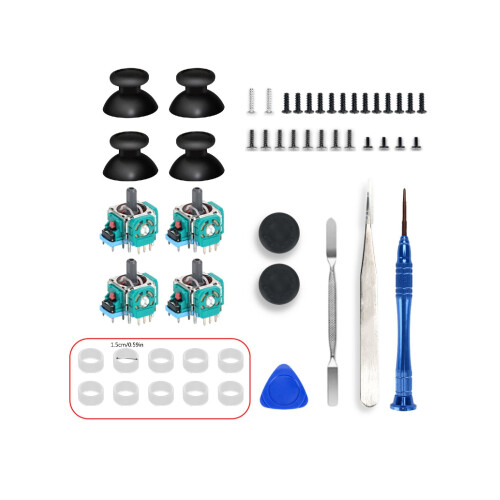 Vervangingsset voor de joystick van de PS5-controller inclusief schroevendraaier 2