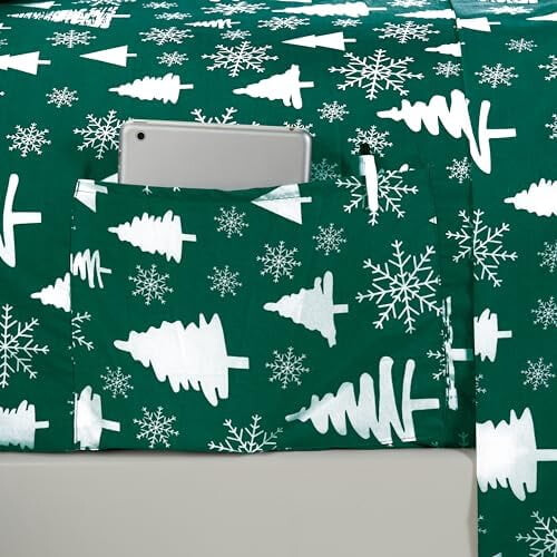 Microfiber Bedding Set Full Size Hunter Green 6-Piece 1