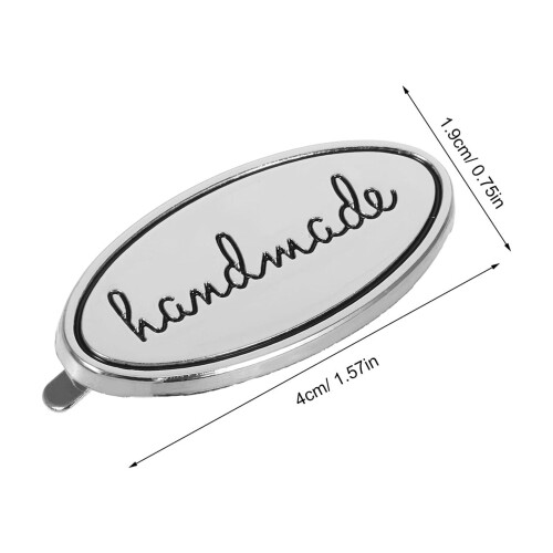 Kledinglabels van metaal met reliëf, 10 stuks 1