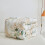 King Botanical Comforter Set Green Gold Leaves White 3pcs 5