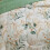 King Botanical Comforter Set Green Gold Leaves White 3pcs 6