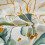 King Botanical Comforter Set Green Gold Leaves White 3pcs 7