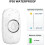 Wireless Doorbell White M520+F55 58 Chimes 1000ft Range 4